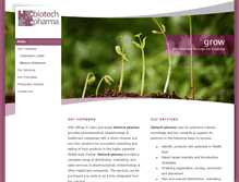 Tablet Screenshot of biotechpharma.com.eg